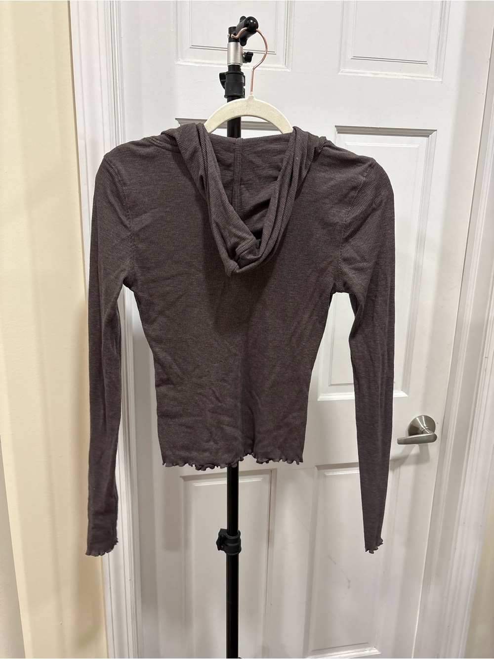 Free People Movement Dark Purple Hooded Long Sleeve - Picture 4 of 4
